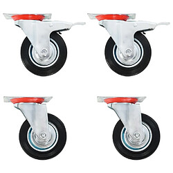 vidaXL Roulettes pivotantes 4 pcs 100 mm