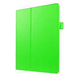 Acheter Etui en PU Smart texture Litchi avec support pour Lenovo Tab 2 A10-30 X30F - Vert