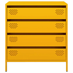 Acheter vidaXL Buffet jaune moutarde 68x39x73,5 cm acier laminé à froid