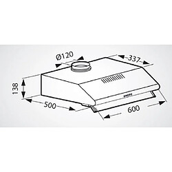 Schneider HOTTE CASQUETTE INOX 60CM