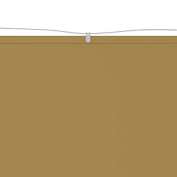 Maison Chic Auvent vertical de balcon | Store extérieur | Auvent solaire Beige 140x1000 cm Tissu oxford -GKD98937