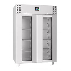 Armoire réfrigérée positive inox 1400 L - Porte vitrée - Combisteel 