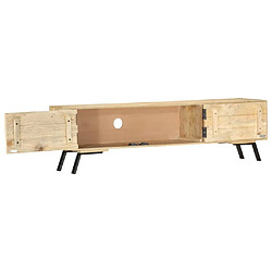 Maison Chic Meuble TV scandinave - Banc TV pour salon 140x30x40 cm bois de manguier massif -MN99129