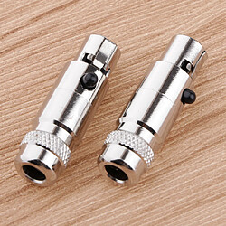 Acheter 2x Professionnel Xlr 5 Broches Mâle Vers Rca Femelle Jack Audio Micro Corps Adaptateur Convertisseur Connecteur