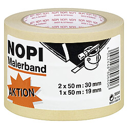 tesa NOPI® 55541-00001-00 Ruban de masquage pour peinture (L x l) 50 m x 30 mm 3 rouleau(x)