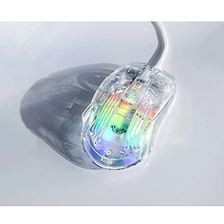 Souris optique de jeu filaire à rétroéclairage multicolore Aula S80 avec corps TRANSPARENT