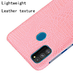 Acheter Wewoo Coque Rigide Pour Galaxy M30s antichoc Crocodile Texture PC + PU Case Rose