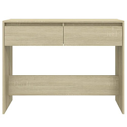 Maison Chic Table console | Meuble d'entrée | Table d'appoint Chêne sonoma 100x35x76,5 cm Aggloméré -GKD36860 pas cher