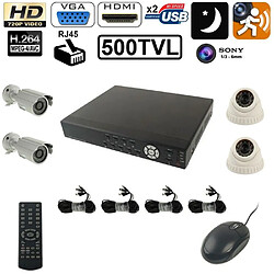 Yonis kit vidéo surveillance 4 caméras