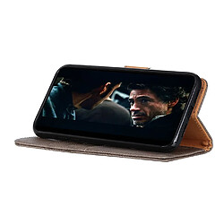 Wewoo Housse Coque Pour Galaxy A71 Texture en peau de vache cuir à rabat horizontal avec support et fentes cartes et portefeuille kaki pas cher