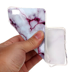 Wewoo Coque pour Huawei P8 Lite Violet Marbling Motif Souple TPU Housse de Protection Arrière pas cher