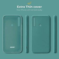 Moozy Minimalist Series Coque en silicone pour Huawei P Smart Z et Honor 9X, bleu gris - finition mate fine et souple en TPU pas cher