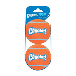 CHUCKIT! Balle de tennis 2-PK L Ø 7,5cm - Pour chien