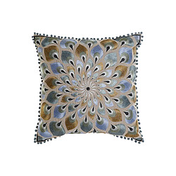 Coussin DKD Home Decor Beige Bleu (60 x 20 x 60 cm)