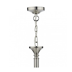 Luminaire Center Suspension Ambassador chrome satiné 5 ampoules