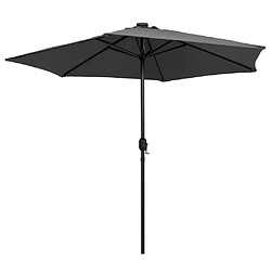 Avis Maison Chic Parasol Jardin | Parasol avec LED et mat en aluminium 270 cm Anthracite - GKD99526