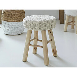 Acheter Atmosphera, Createur D'Interieur Tabouret bas Suzette - beige - Atmosphera