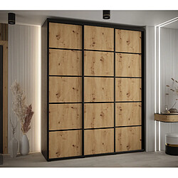 Abiks Meble Armoire DAVOS 4 À Portes Coulissantes 235,2/190/45 3 Portes