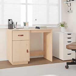 Maison Chic Bureau,Table de travail pour chambre 95x50x75 cm Bois massif de pin -GKD88682