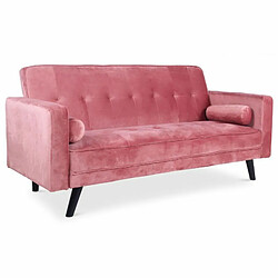 Paris Prix Canapé Convertible 3 Places Scandinave Navya Rose