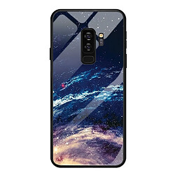 Wewoo Coque Fine Pour Galaxy S9 Plus Couverture de téléphone portable en verre peint Etui souple TPU Edge Couverture Cloud Sea