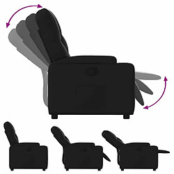 Acheter Maison Chic Fauteuil Relax pour salon, Fauteuil inclinable Noir Similicuir -GKD15809