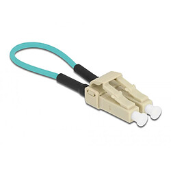 Avis Delock - Loopback-Adapter - LC Multi-Mode (M) - Glasfaser - 50/125 Mikrometer - OM3 - beige, Aquamarin (86931)