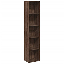 vidaXL Bibliothèque chêne marron 40x30x189 cm bois d'ingénierie