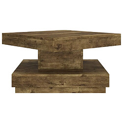 Acheter Maison Chic Table basse,Table Console Table d'appoint, Table pour salon Marron foncé 60x60x35 cm MDF -MN55465