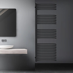 LuxeBath Partition Radiateur sèche-serviettes Porte-serviettes anthracite 500x1600 mm