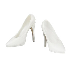 Chaussures à Talons Blanc 1/6 Scale Pour 12" Figure Poupée Femme Fille pas cher