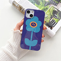 GUPBOO Étui pour iPhone11ProMax Etui téléphone portable graffiti fleur littéraire niche silicone