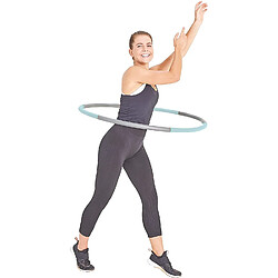 Schilder Fun Sport Cerceau de fitness Hula Hoop avec vagues de massage - gris/bleu ciel