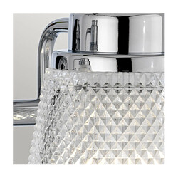 Acheter Elstead Lighting Applique murale salle de bains Hudson Acier,verre taillé transparent Chrome poli