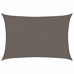 vidaXL Voile d'ombrage 160 g/m² Anthracite 2,5x3,5 m PEHD