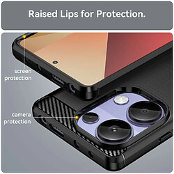 Avis Htdmobiles Coque pour Xiaomi Redmi Note 13 Pro 4G / Poco M6 Pro 4G - housse etui silicone gel carbone + verre trempe - NOIR