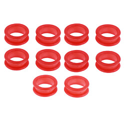 10x Barber Ciseaux De Coiffure Ciseaux Doigt Anneau Grips Inserts Rouge