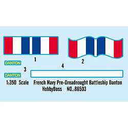 Avis Hobby Boss Maquette Bateau French Navy Pre-dreadnought Battleship Danton