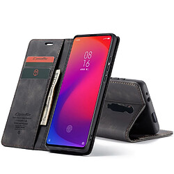 Acheter Caseme Etui en PU auto-absorbé avec support noir pour votre Xiaomi Redmi K20 Pro/Redmi K20/Mi 9T/Mi 9T Pro