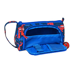 Trousse d'écolier Spiderman Great Power Rouge Bleu (20 x 11 x 8.5 cm) pas cher