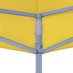 Avis vidaXL Toit de tente de réception 2x2 m Jaune 270 g/m²