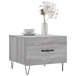 Avis Maison Chic Lot de 2 Tables basses,Table Console pour salon sonoma gris 50x50x40 cm bois d'ingénierie -MN37289