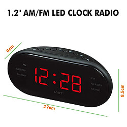 Universal AM/FM LED Horloge Radio avec Double Alarme Sommeil Loisirs Fonction Sortie Alimentation Grand Bureau Numérique Chambre Numérique Horloge Radio Cadeau |