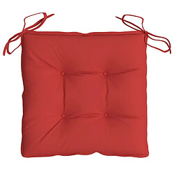 Avis vidaXL Coussins de palette lot de 6 rouge 50x50x7 cm tissu oxford