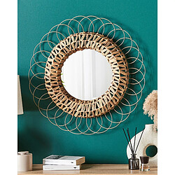 Beliani Miroir PAMOL 67 cm Naturel