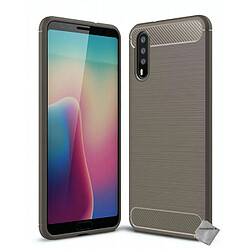 Htdmobiles Coque silicone gel carbone pour Huawei P20 + film ecran - GRIS