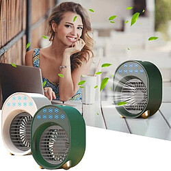 Acheter (Blanc) Mini Climatiseur Ventilateur USB Portable Refroidisseur d'Air Humidificateur 3 Vitesses Réglable Purificateur de Climatisation à 6 Couleurs