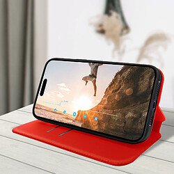 Acheter Avizar Housse folio iPhone 14 Pro Clapet Porte-cartes Fonction Support Vidéo rouge