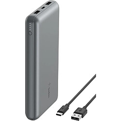 SANAG Batterie Externe Usb-C 20000Mah (Power Bank Puissance De 20K, Entrée Et Sortie Usb-C, 2 Ports Usb-A, Câble Usb-C Vers Usb-A Fourni, Pour Iphone, Galaxy, Pixel, Ipad, Airpods) - Gris Sidéral