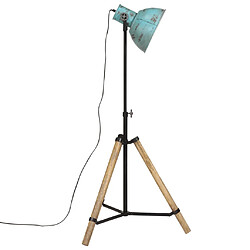 Avis vidaXL Lampadaire 25 W bleu délavé 75x75x90-150 cm E27